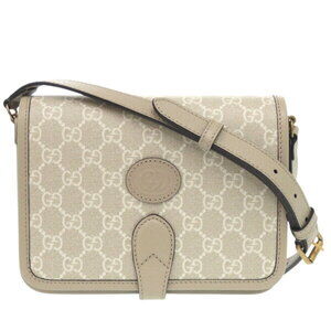 Gucci Interlocking GG Supreme Canvas Beige Shoulder Bag